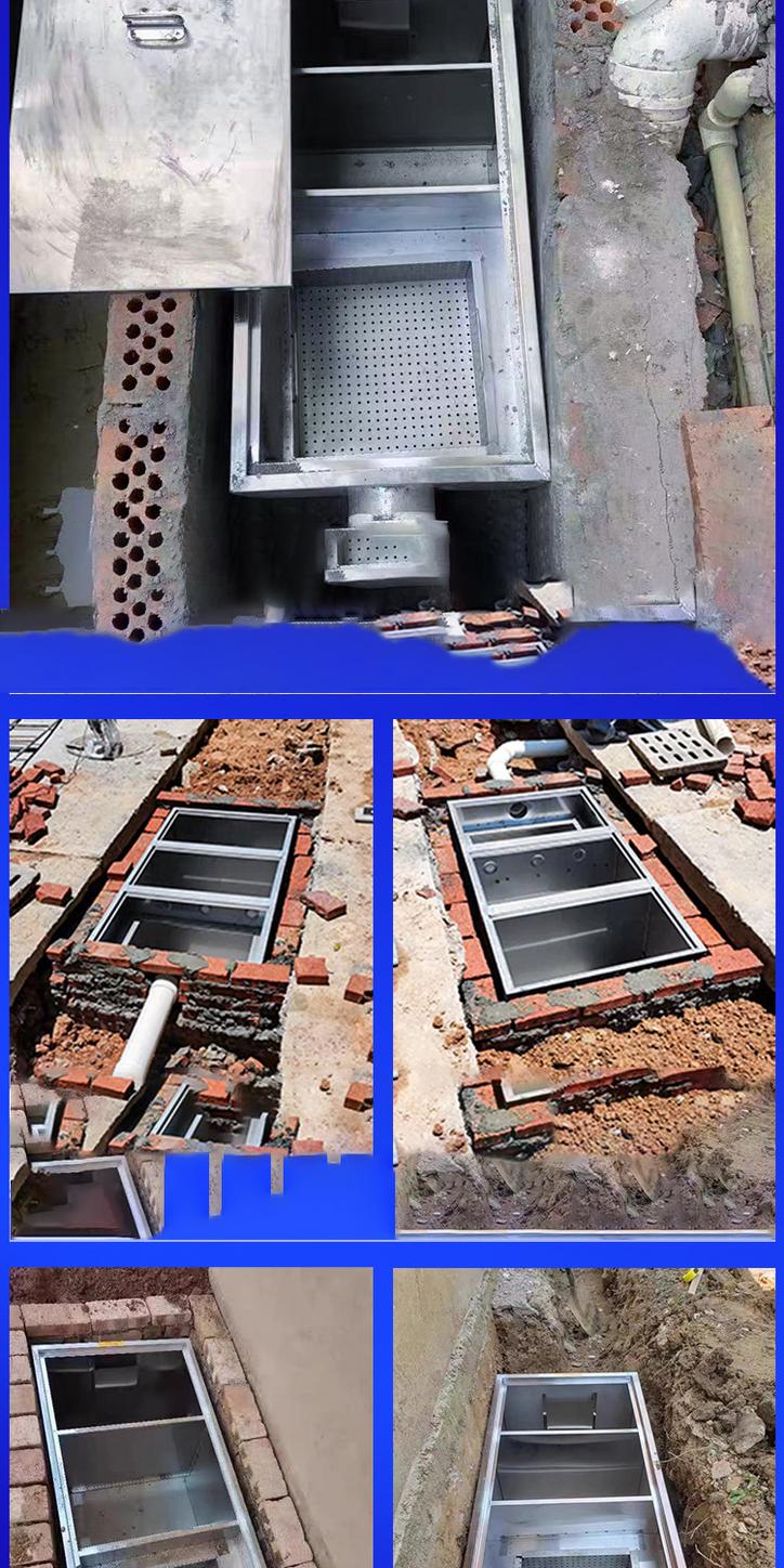 Trước và sau khi lắp bể tách mỡ tại dự án nhà hàng