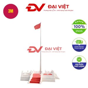 Cột cờ inox cao 3m
