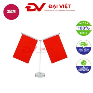 Cột cờ inox để bàn 7x35cm
