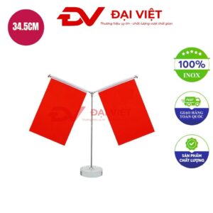 Cột cờ inox để bàn 8x34.5cm