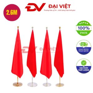 Cột cờ inox văn phòng 2.6m