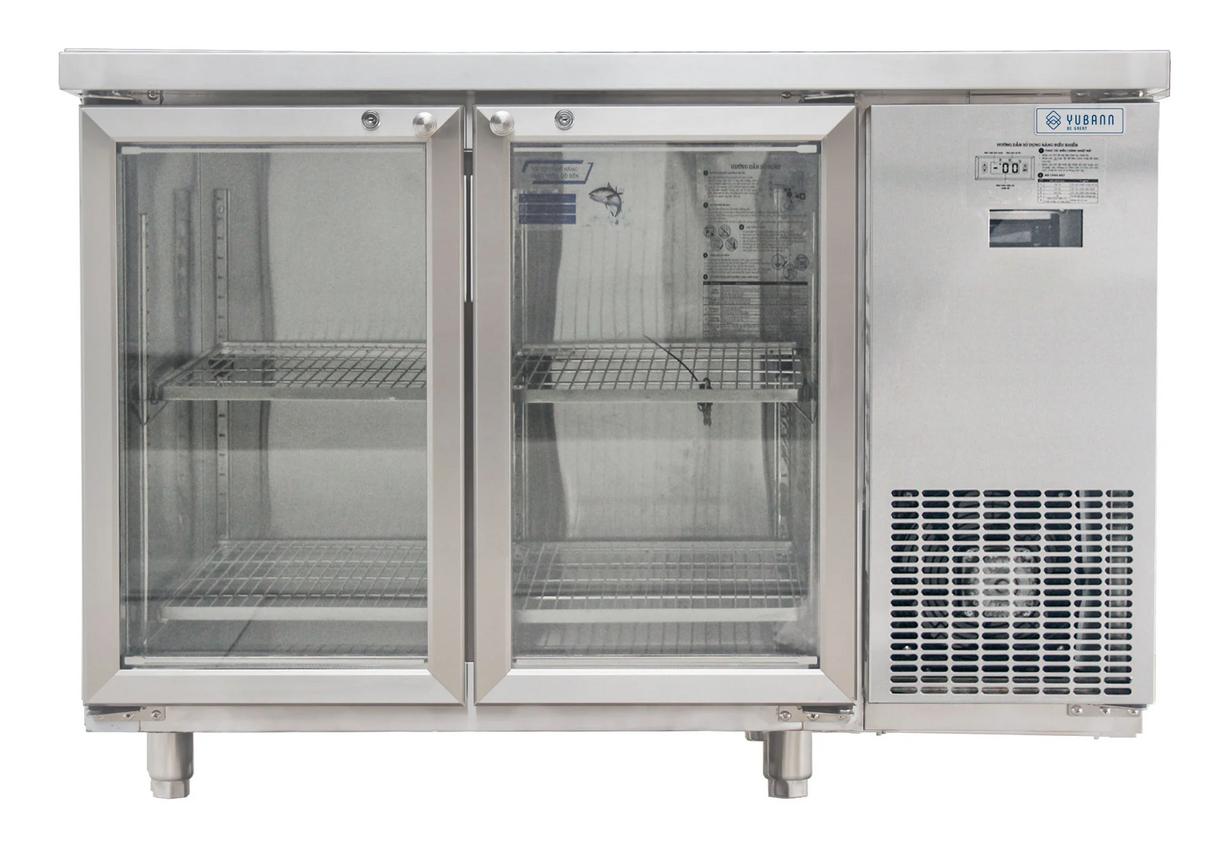 Dải nhiệt điển hình 0–+8°C cho bàn mát.