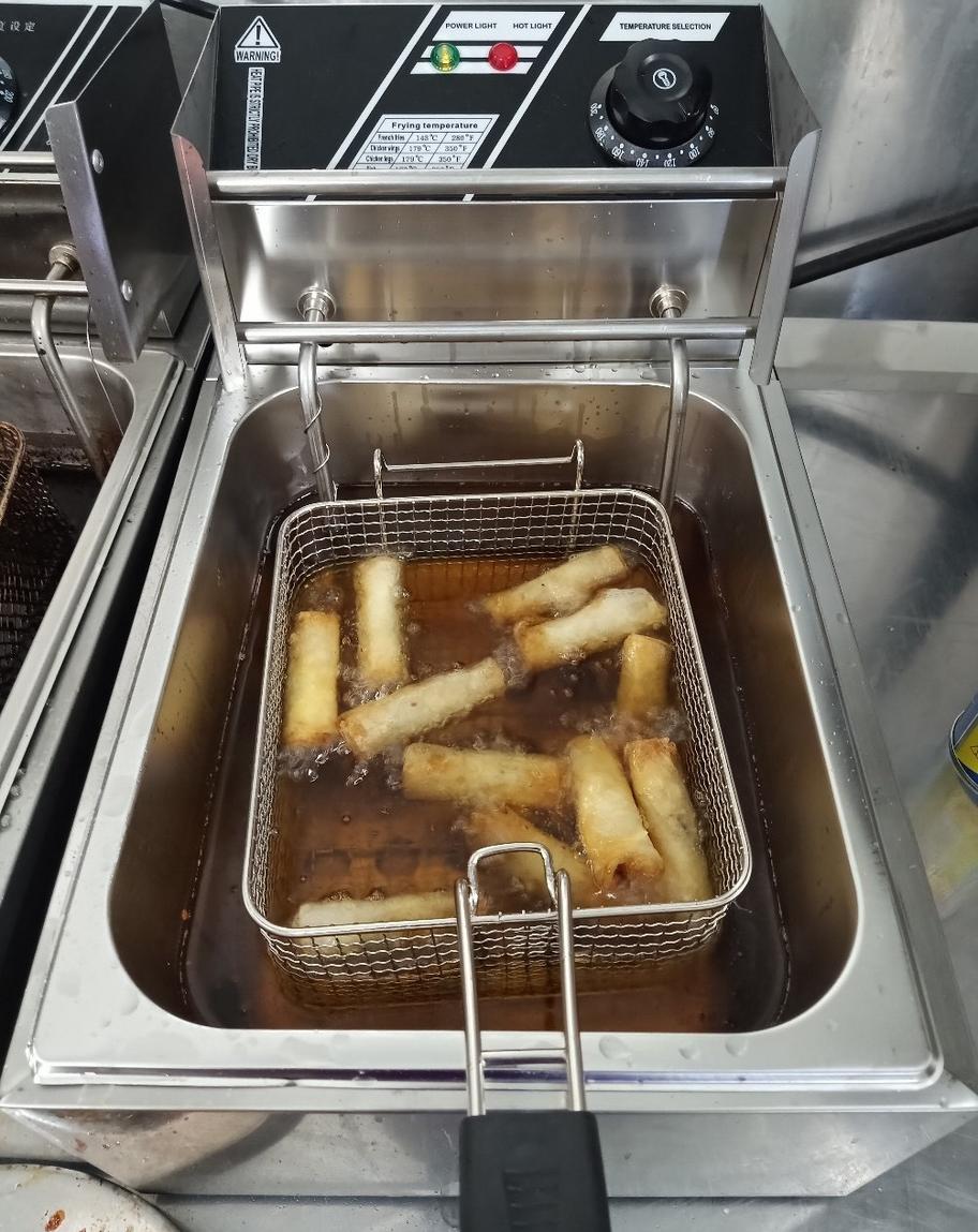 Minh họa nguyên lý chiên ngập dầu