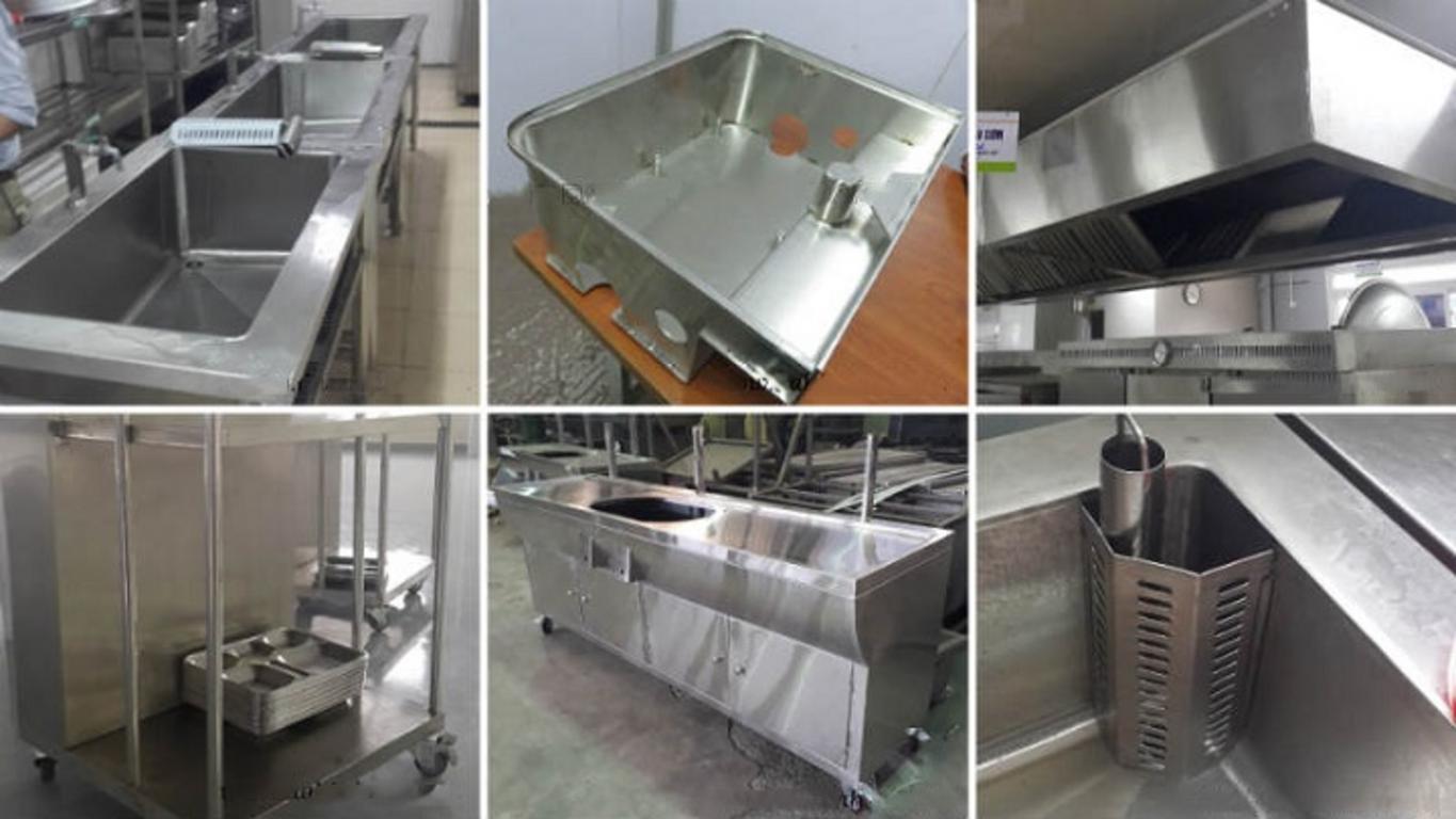 Hướng dẫn kiểm tra nhanh: nam châm và vết thử hóa chất trên mẫu inox.