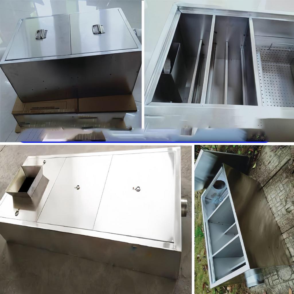 So sánh các loại bể tách mỡ theo kích thước và vật liệu