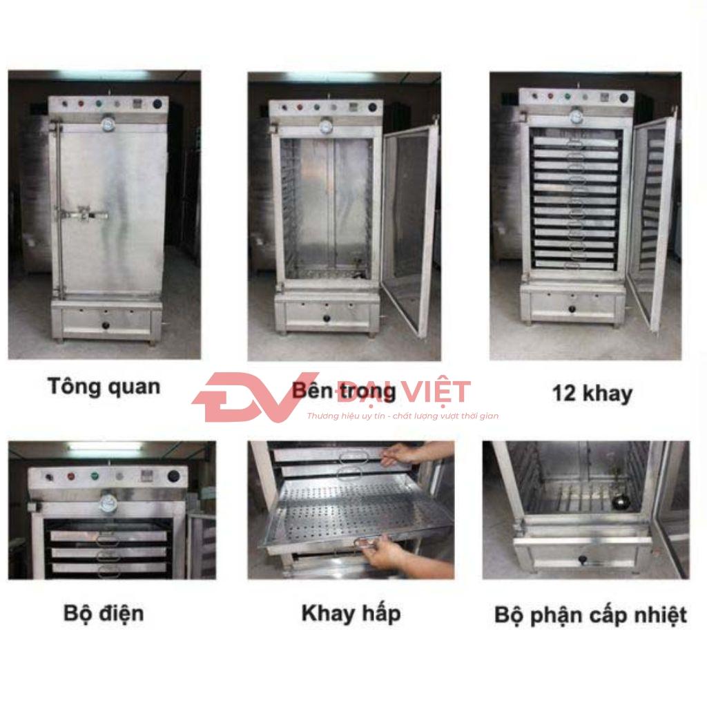 Hệ thống van gas và rơ le nhiệt đảm bảo an toàn vận hành.