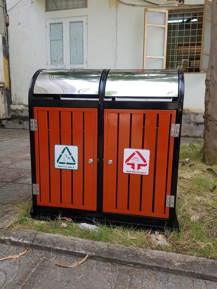 Bảng mẫu và thông số kỹ thuật thùng rác inox cho procurement.