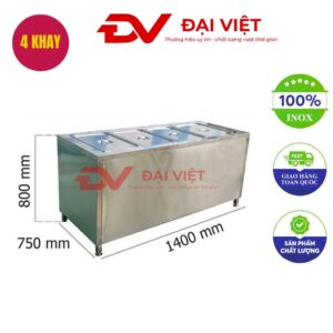 Tủ giữ nóng thức ăn 4 khay