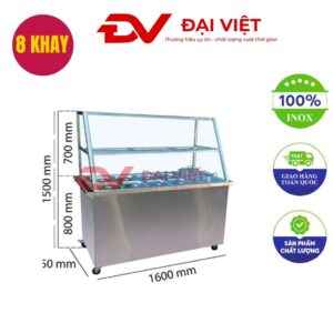 Tủ hâm nóng thức ăn 8 khay