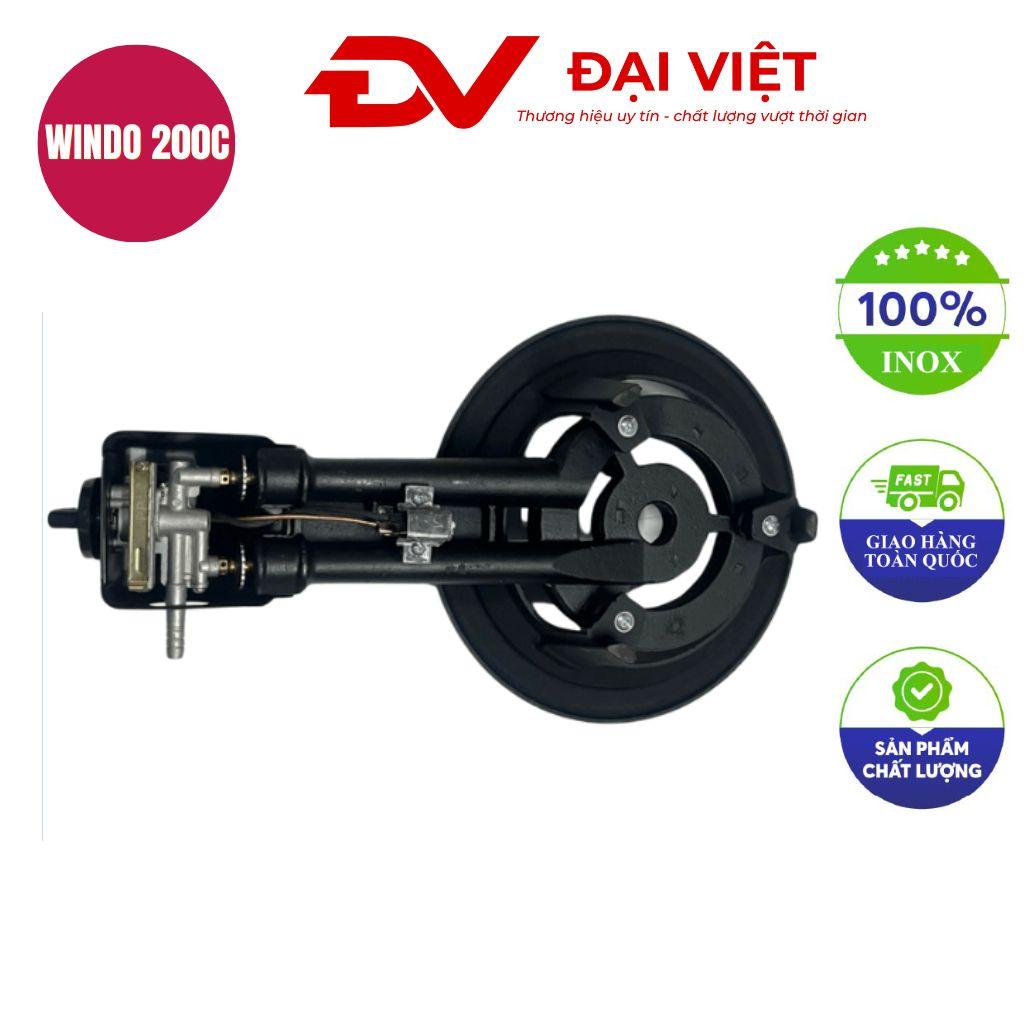 Bếp gas công nghiệp WINDO 200C — sản xuất tại xưởng Cơ Khí Đại Việt, bảo hành 24 tháng.