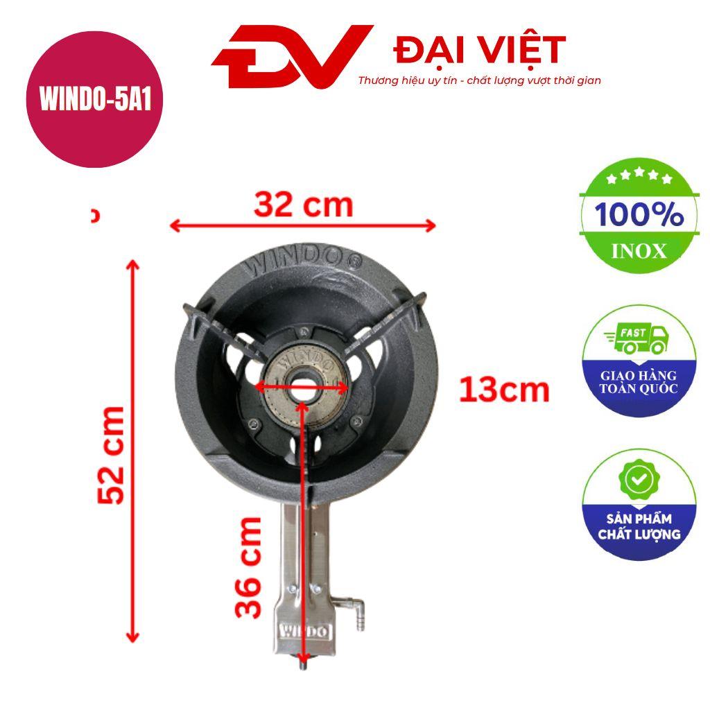 Bếp gas khè WINDO-5A1 — sản xuất tại xưởng Cơ Khí Đại Việt, phù hợp cho nhà hàng và bếp ăn tập thể.