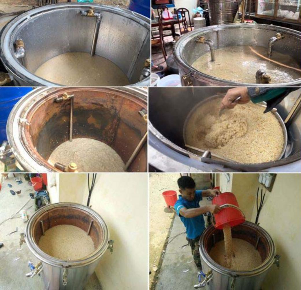 Bảng quy đổi tham khảo giữa dung tích, công suất điện và năng suất gạo mỗi mẻ.