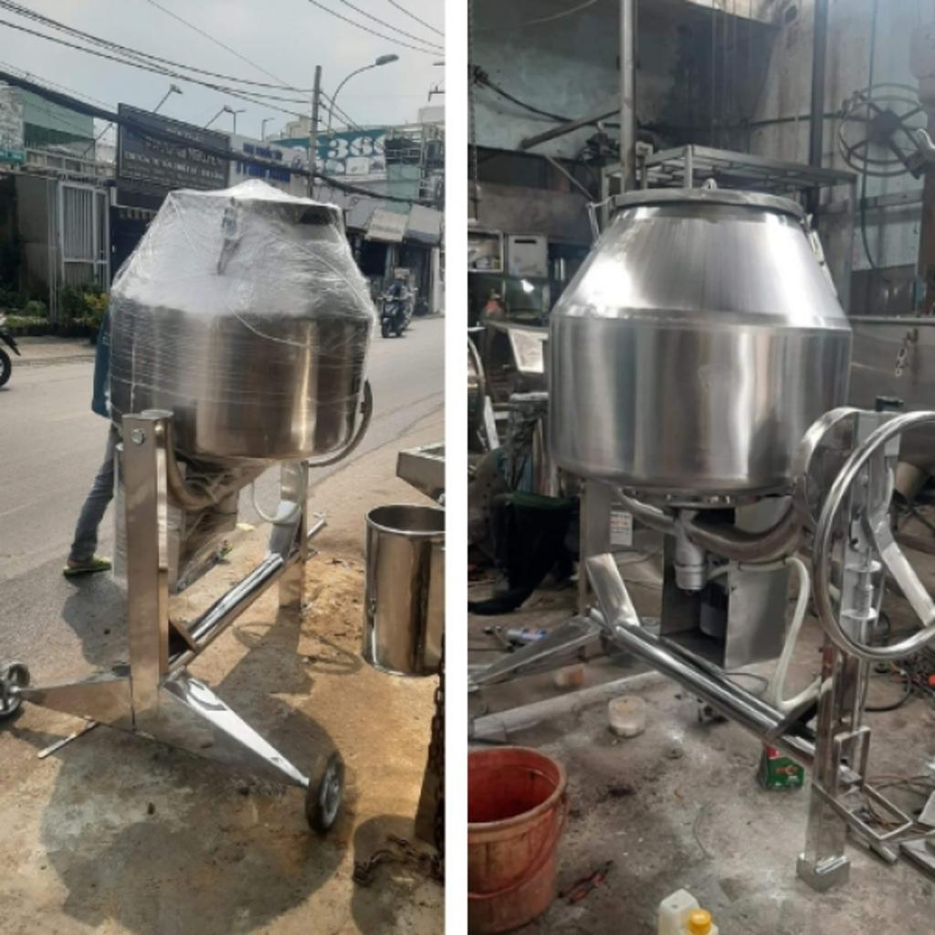 Bảng tham chiếu lựa chọn dung tích máy trộn theo sản lượng và quy mô sản xuất.