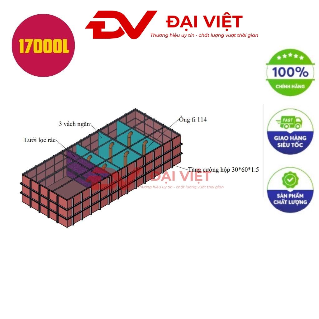 Bể tách mỡ chung cư 17000l