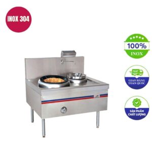 Bếp á 1 họng đất có quạt thổi