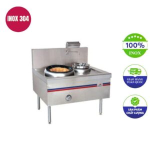 bếp á 1 họng đất có quạt thổi và bầu nước