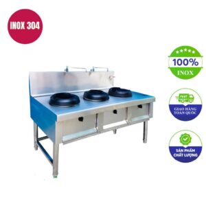 Bếp á công nghiệp 3 họng không quạt thổi 1m8