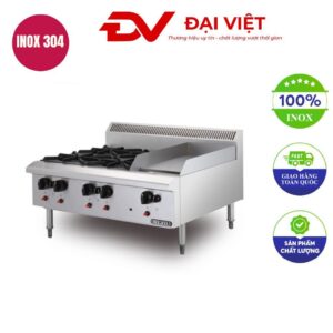 Bếp âu 4 họng có chiên phẳng Berjaya OB4GG1B-17