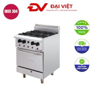 Bếp âu 4 họng có lò nướng Berjaya DRO4-17