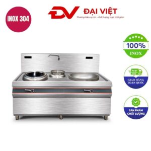 Bếp xào đôi điện từ 12kw có bầu nước