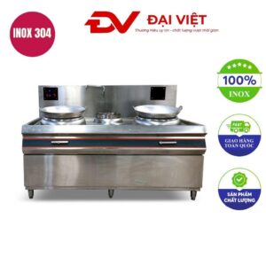 Bếp xào đôi điện từ 15kw có bầu nước