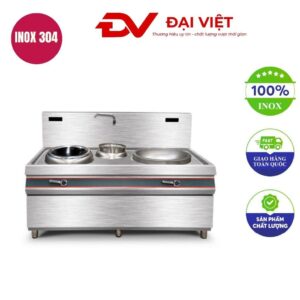 Bếp xào đôi điện từ 8kw có bầu nước