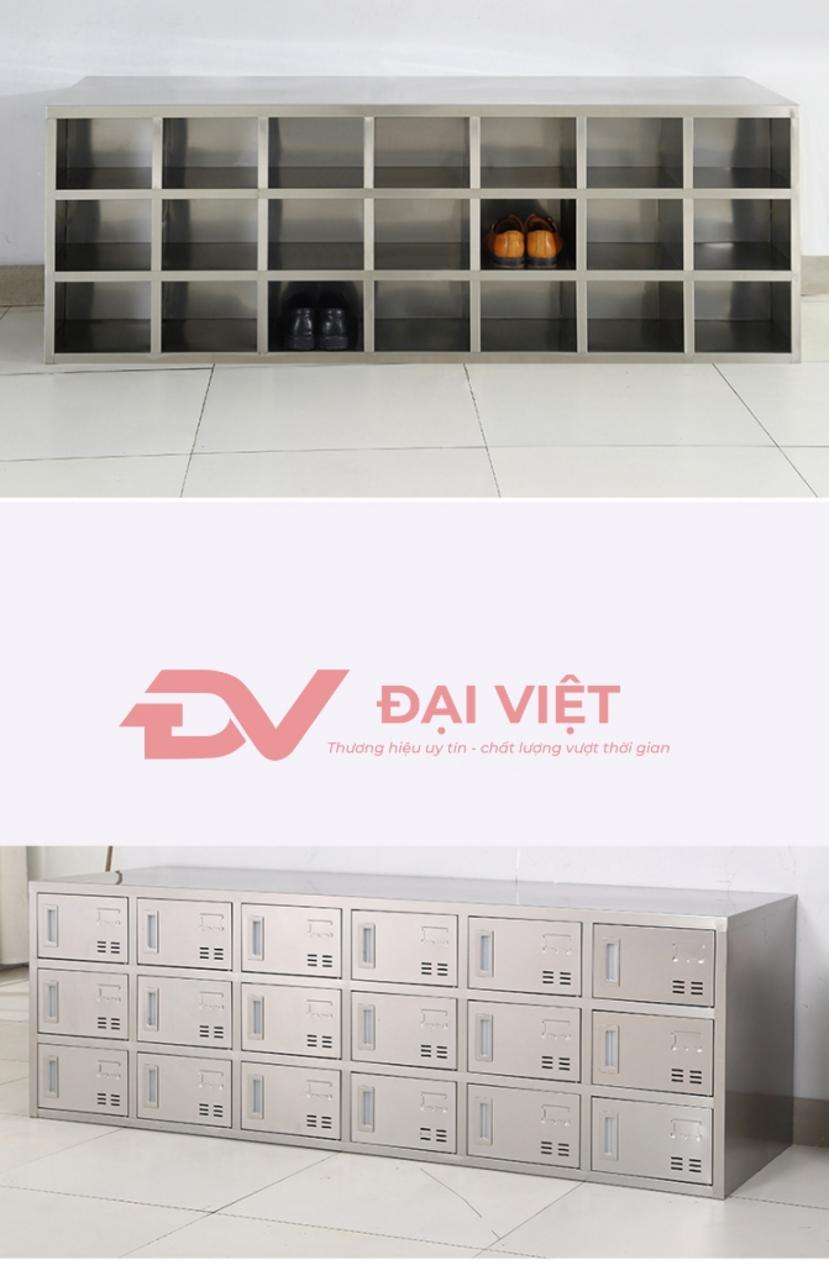 Biểu đồ phân tích Tổng chi phí sở hữu (TCO) qua 10 năm của tủ giày inox so với các vật liệu khác.