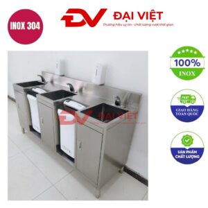 Bồn rửa dụng cụ y tế 3 ngăn