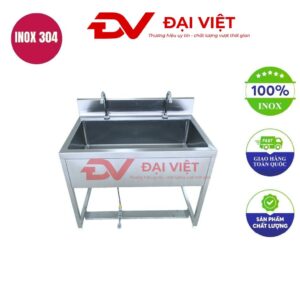 Bồn rửa inox công nghiệp 1 hố 990x600x950mm