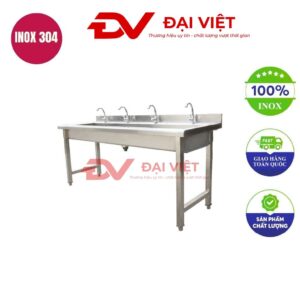 Bồn rửa inox công nghiệp 4000x400x800mm