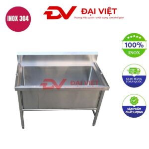 Bồn rửa rau công nghiệp 1000x600x800mm