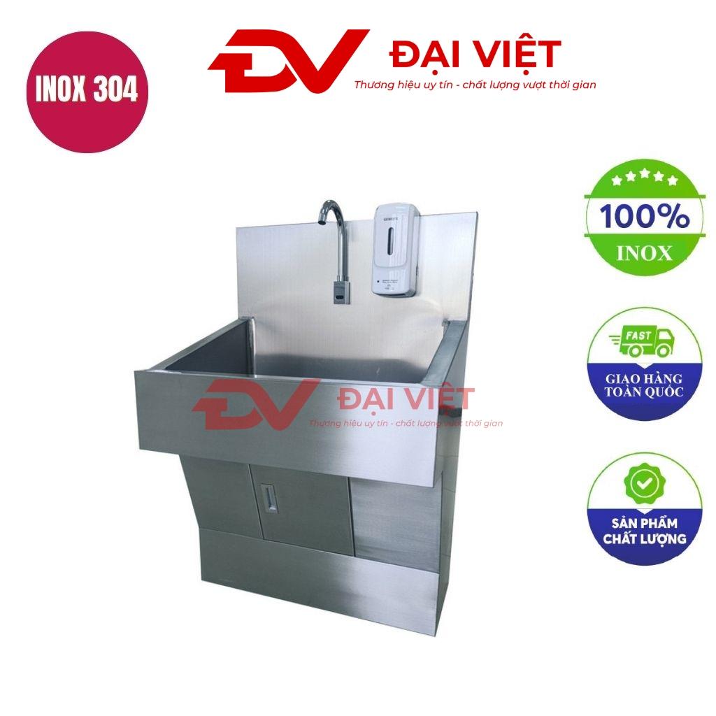 Bồn rửa tay inox công nghiệp 1 hố 810x580x1210mm