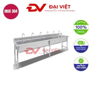 Bồn rửa tay inox công nghiệp 1000x500x800mm