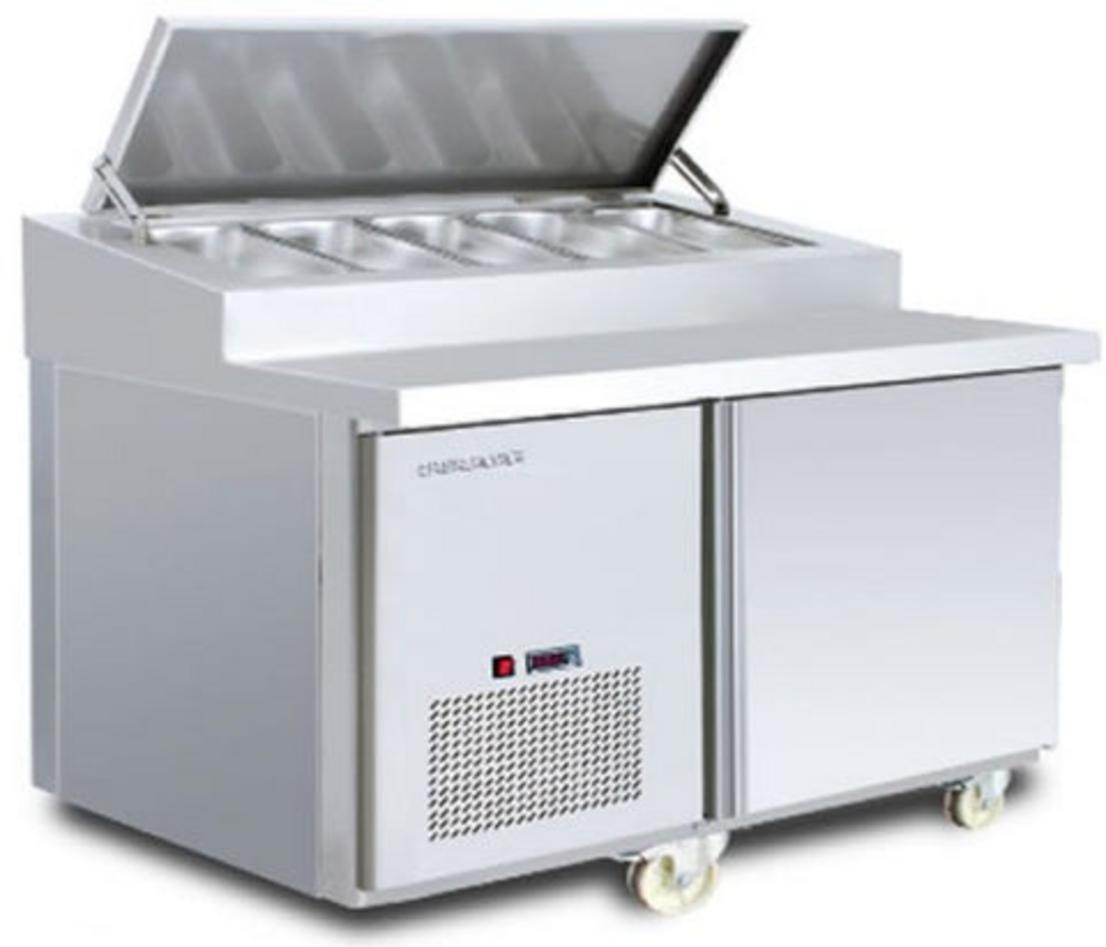 Bàn lạnh pizza BERJAYA 1m2 (có nắp đậy) BS1D/PCF4/Z