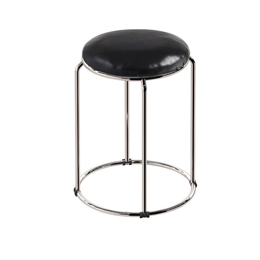 Ghế inox tròn được phân loại đa dạng theo chiều cao và vật liệu mặt ghế.