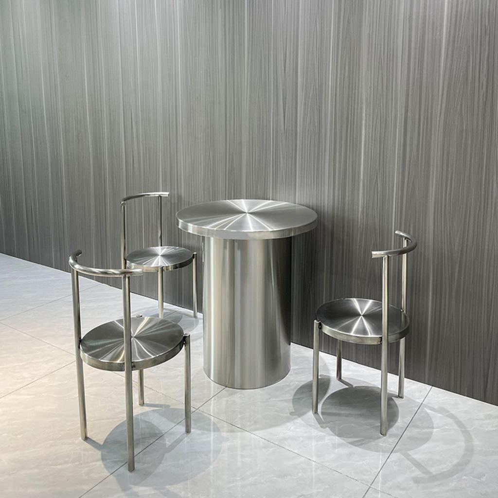 Hình ảnh thực tế từ dự án cung cấp ghế dựa inox cho một chuỗi cafe tại TP.HCM.