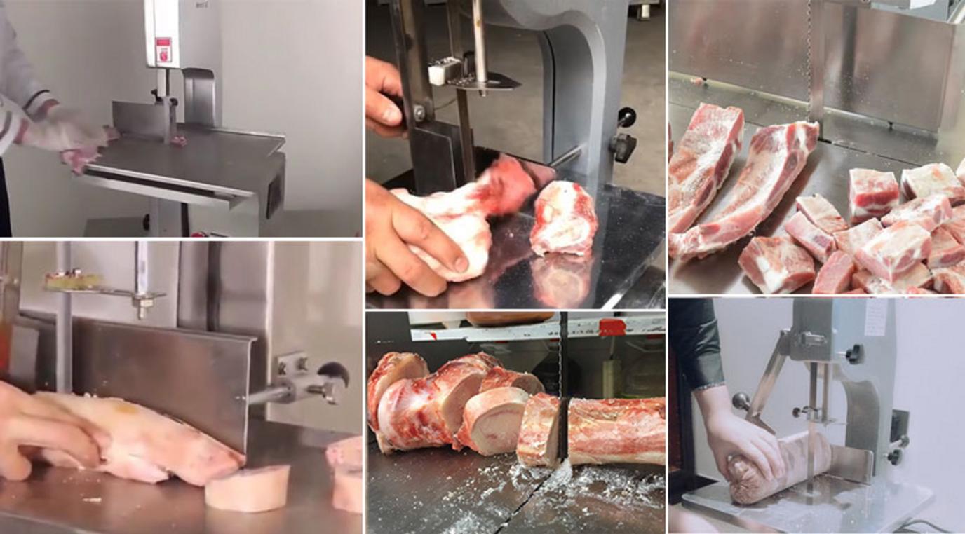 Sơ đồ chi tiết cấu tạo các bộ phận chính của máy cưa xương công nghiệp.