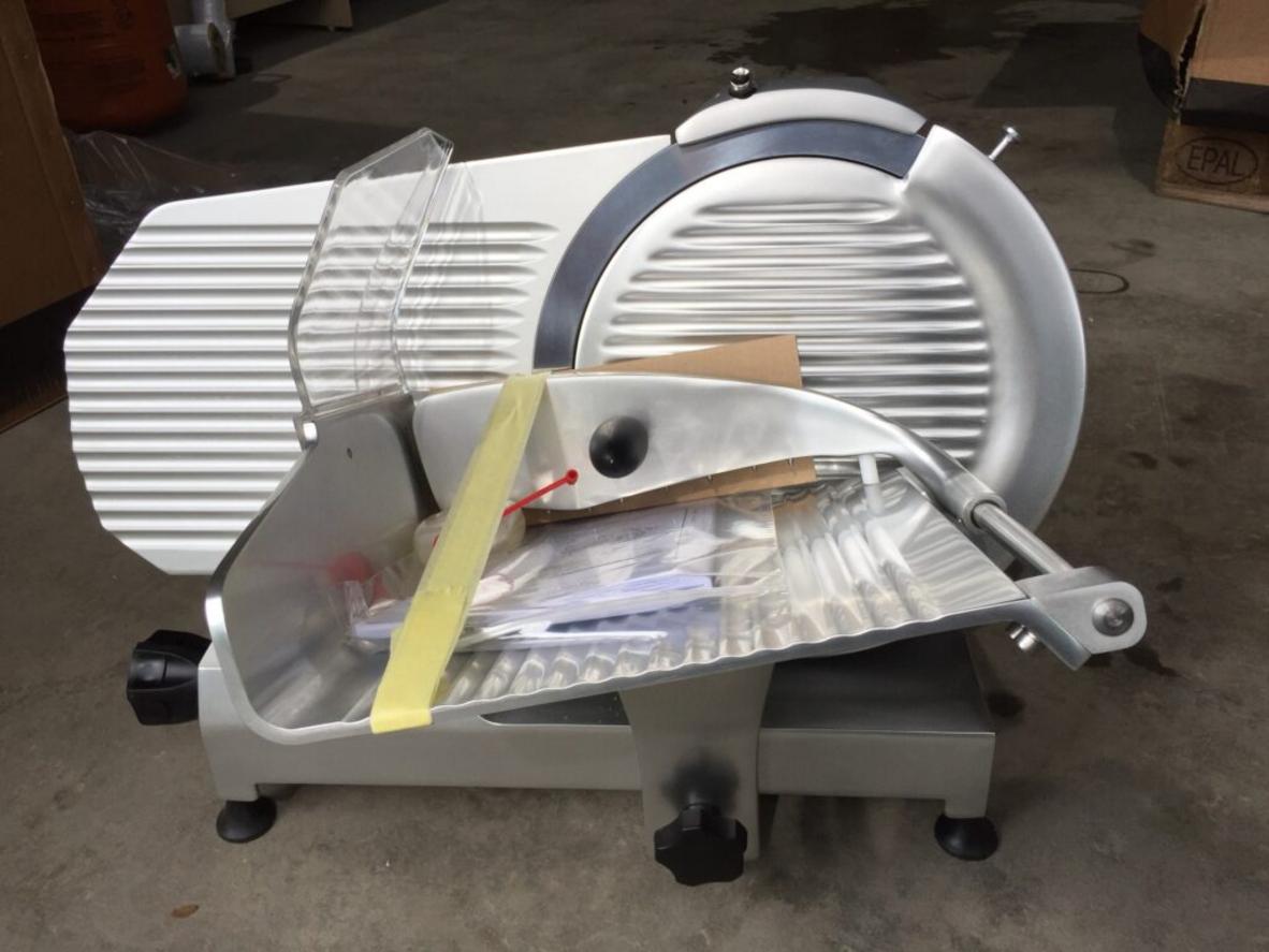 Sơ đồ cấu tạo chi tiết các bộ phận chính của một máy thái thịt bán tự động model ES-300.