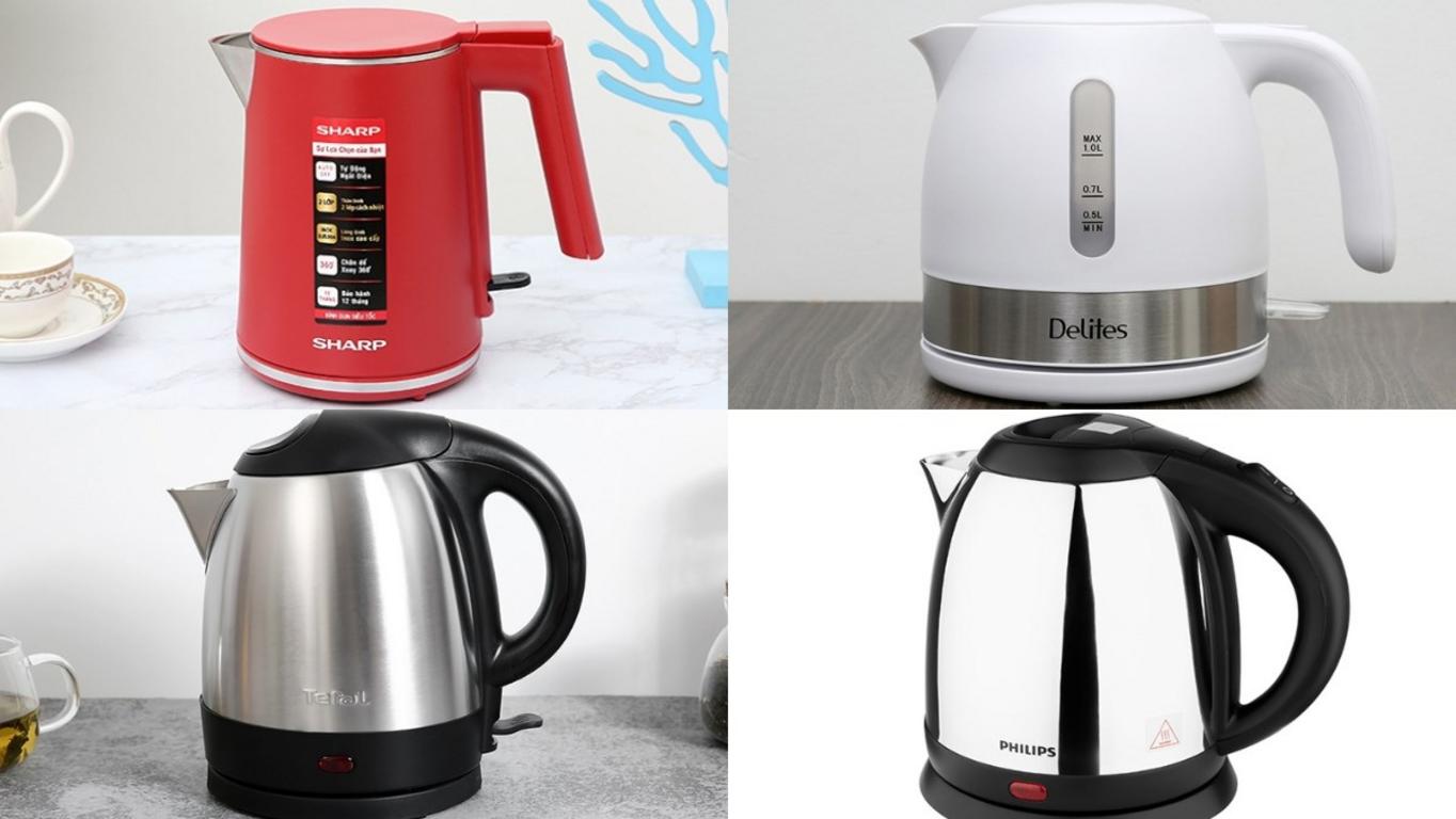 So sánh trực quan giữa việc sử dụng ấm siêu tốc hiện đại và đun nước bằng bếp gas truyền thống.