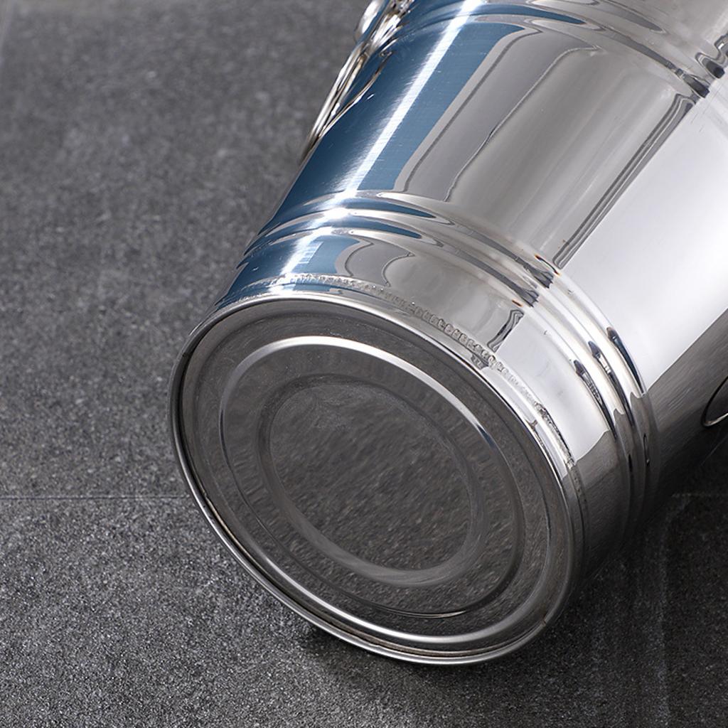 Hình ảnh thực tế sản phẩm xô đá inox Cơ Khí Đại Việt sản xuất cho một đối tác nhà hàng.