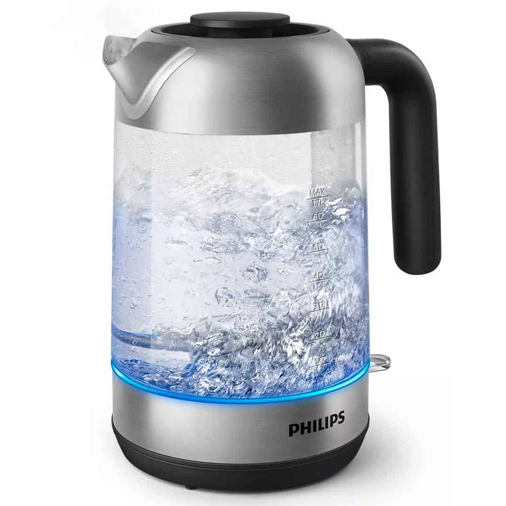 Sơ đồ chi tiết cấu tạo bên trong của một ấm đun nước siêu tốc hiện đại, chỉ rõ vị trí mâm nhiệt và rơ-le Strix.