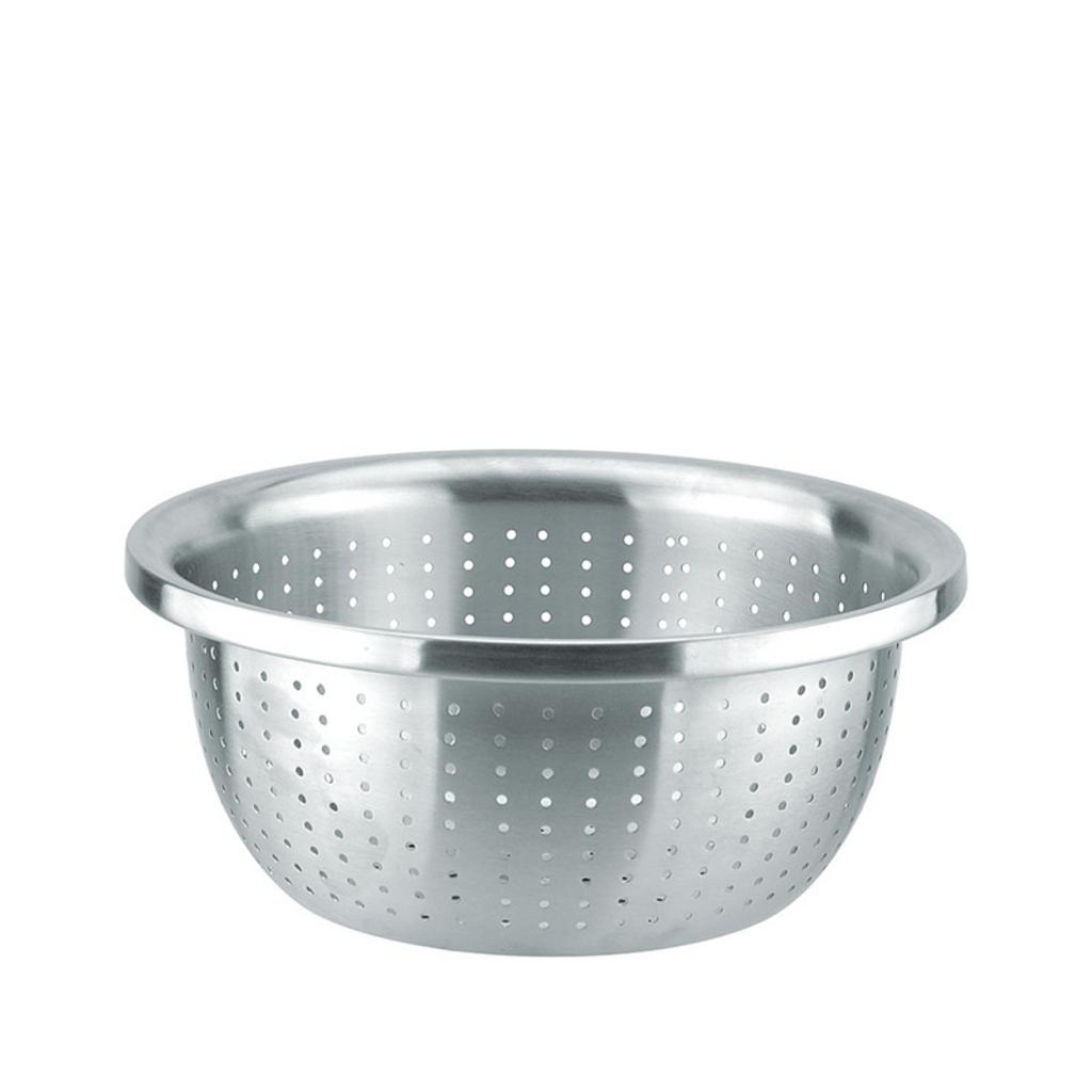 Rổ inox kích thước lớn được khắc laser logo của khách hàng tại xưởng Cơ Khí Đại Việt.