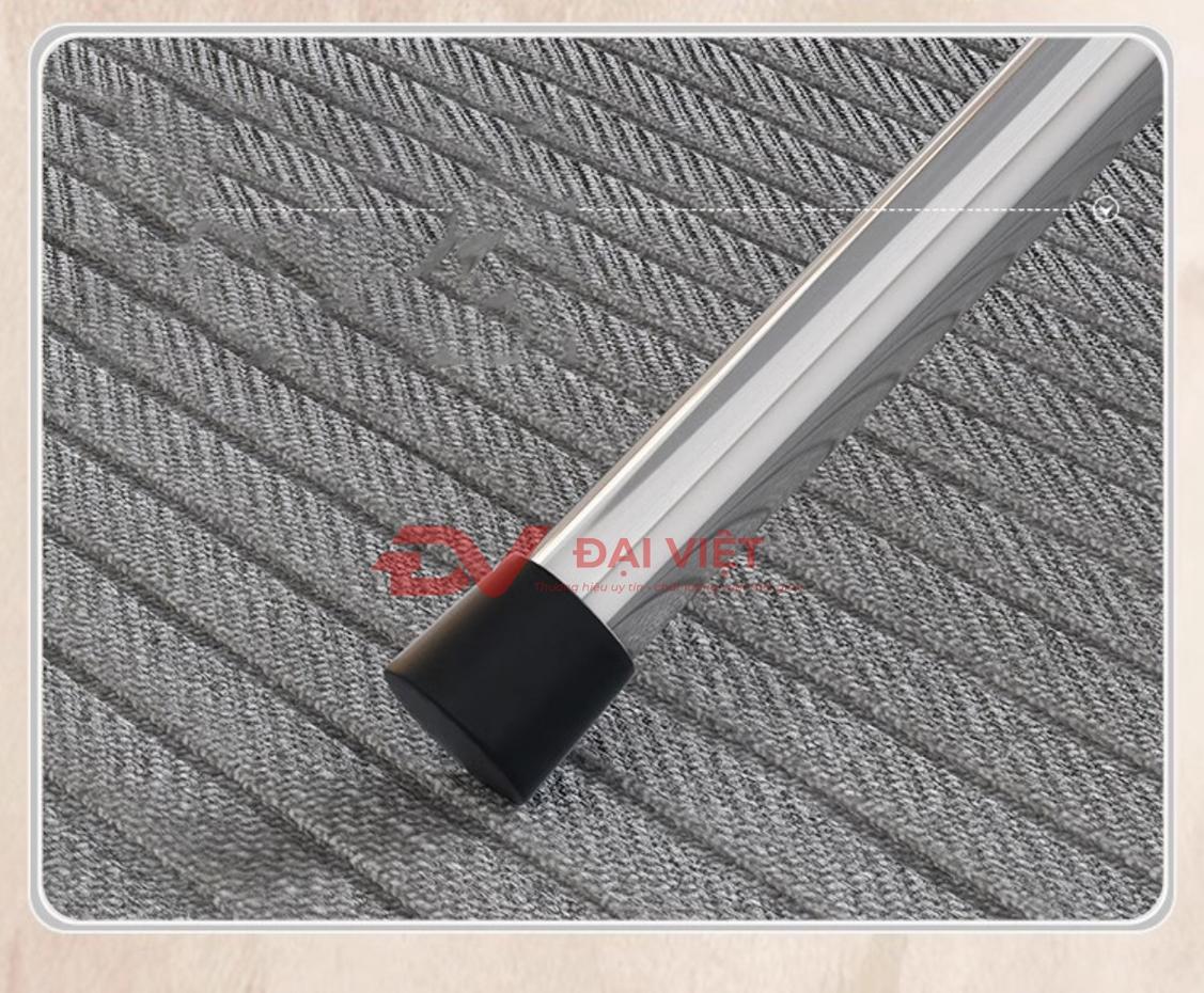 Minh họa các kích thước tiêu chuẩn của bàn inox chữ nhật và số lượng ghế ngồi tương ứng.