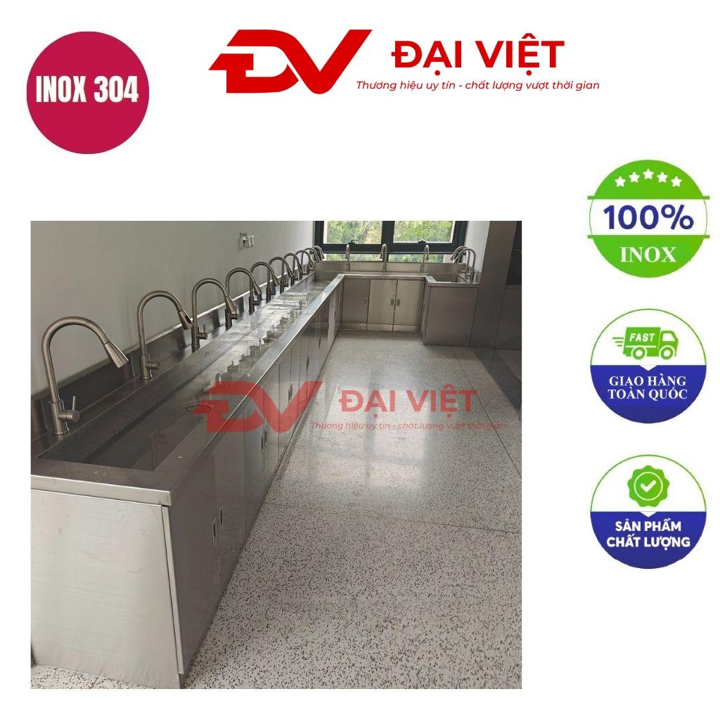 Máng rửa tay inox công nghiệp 2000x500x800mm