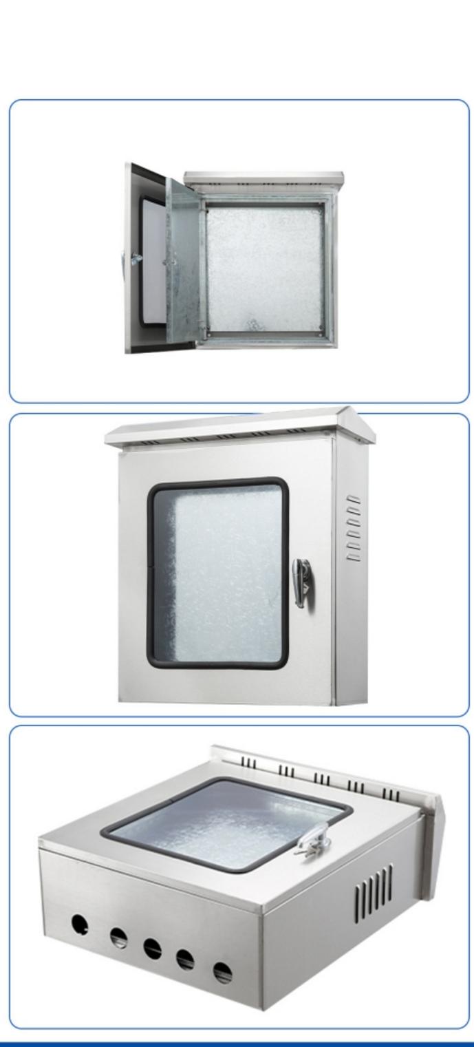 Các loại phụ kiện chất lượng cao cho vỏ tủ điện inox: khóa tay nắm, bản lề và ron chống nước.