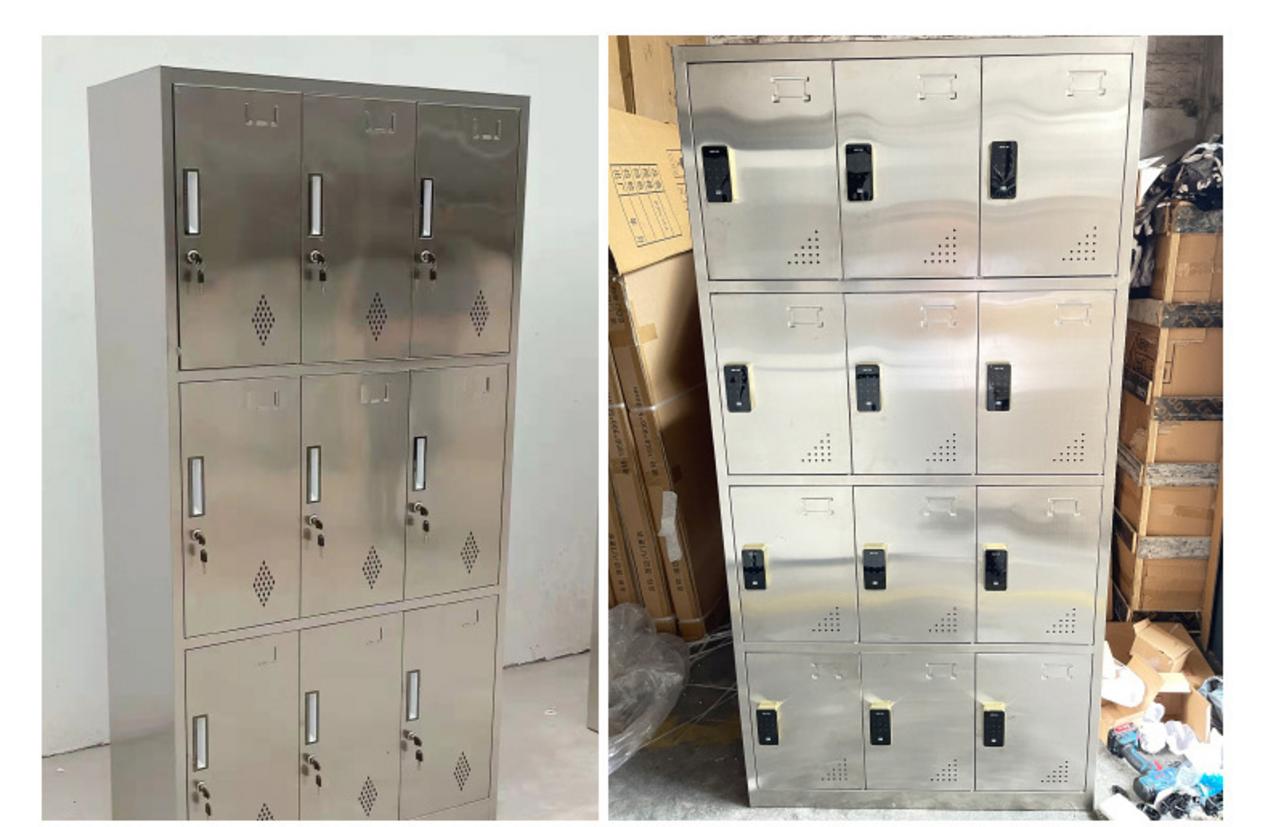 Kỹ thuật viên đang thực hiện công đoạn hàn TIG cho khung tủ inox tại xưởng Cơ Khí Đại Việt.