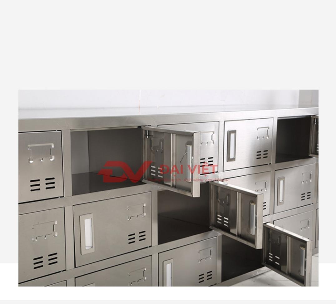 Sơ đồ mô phỏng quy trình vận hành khu vực để tủ giày inox một cách khoa học.