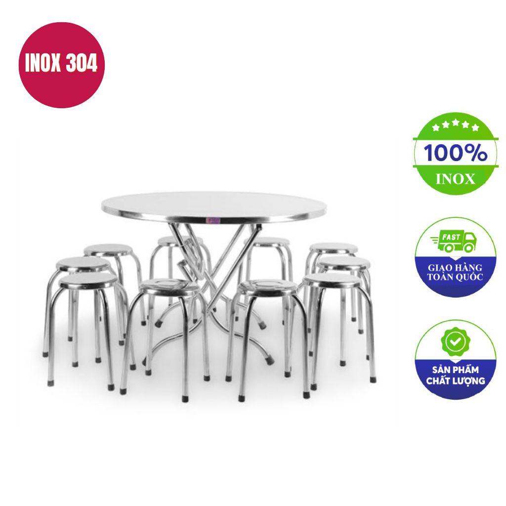 So sánh bề mặt của inox 201 (có thể xuất hiện đốm gỉ) và inox 304 (sáng bóng) sau một thời gian sử dụng.