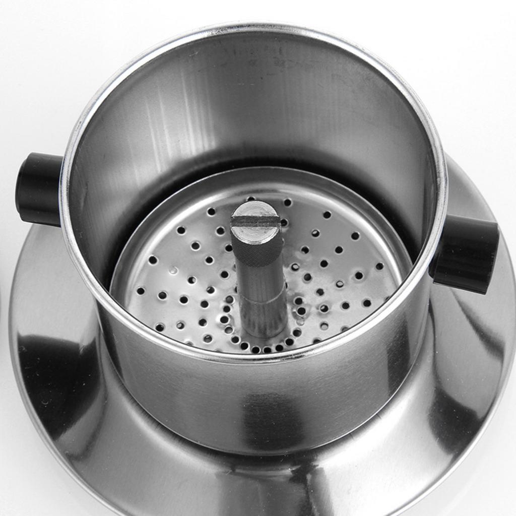 So sánh trực quan giữa phin làm từ Inox 304, Inox 430 và phin nhôm truyền thống.