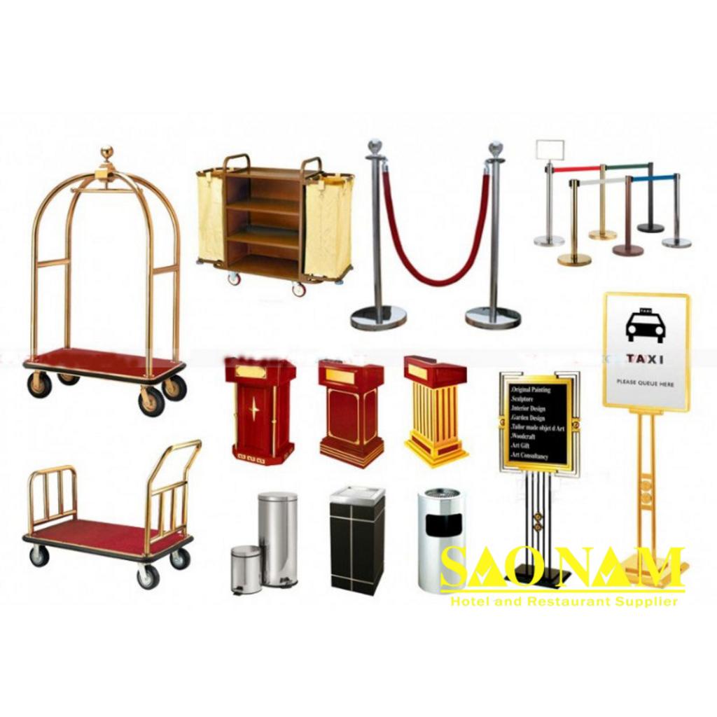 Tổng quan các khu vực chức năng với trang thiết bị khách sạn chuyên dụng.